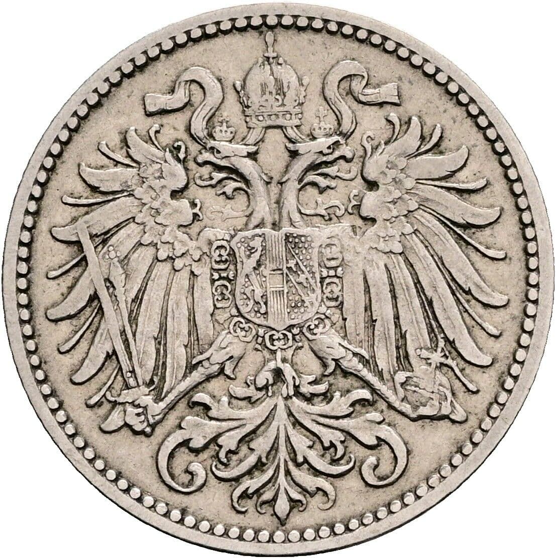 10 Heller Franz Joseph I. 1848-1916 1895 – Rückseite