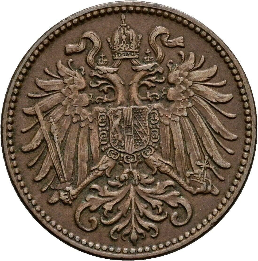 2 Heller Franz Joseph I. 1848-1916 1906 – Rückseite