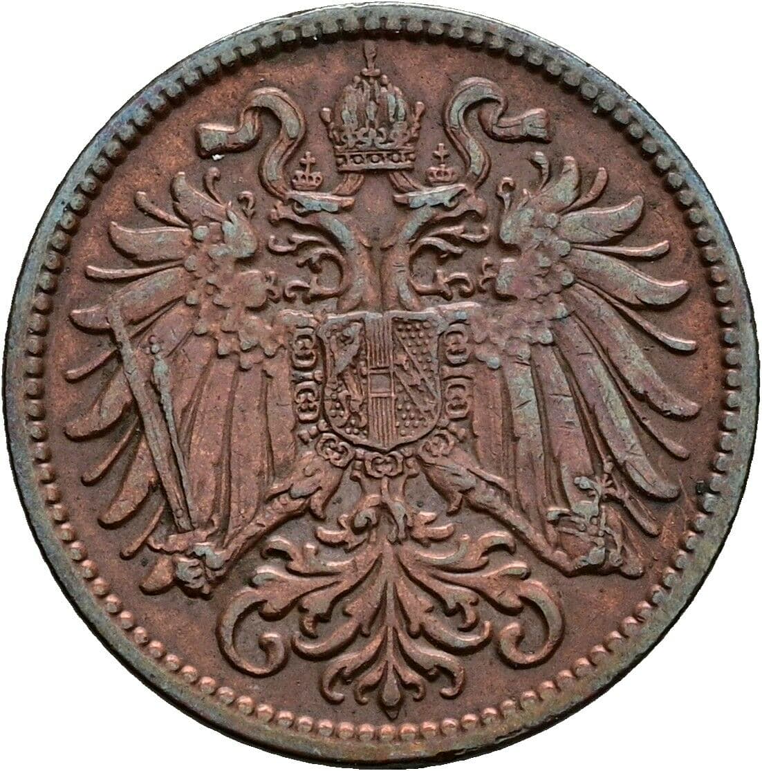 2 Heller Franz Joseph I. 1848-1916 1912 – Rückseite