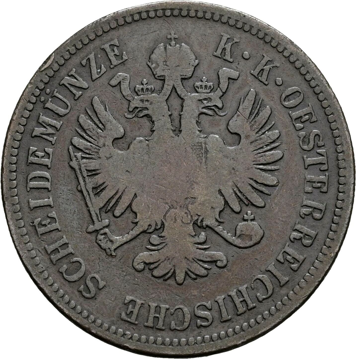 4 Kreuzer Franz Joseph I. 1848-1916 1860 A, Wien – Rückseite