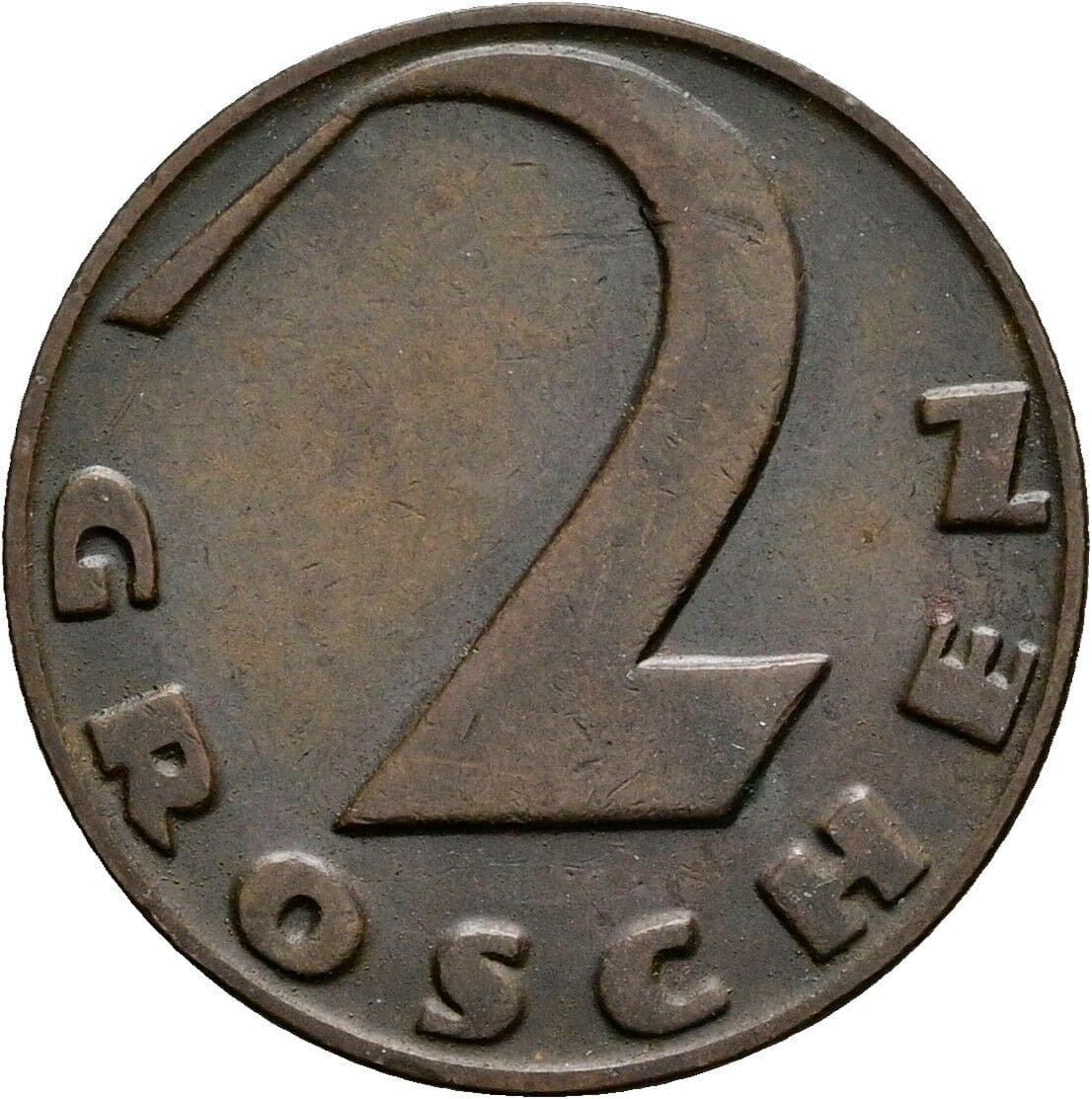 2 Groschen 1930 – Vorderseite