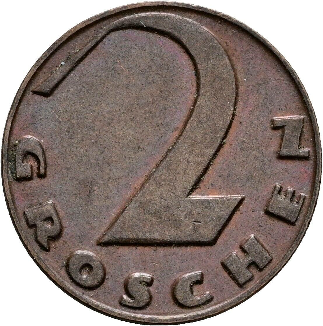 2 Groschen 1928 – Vorderseite