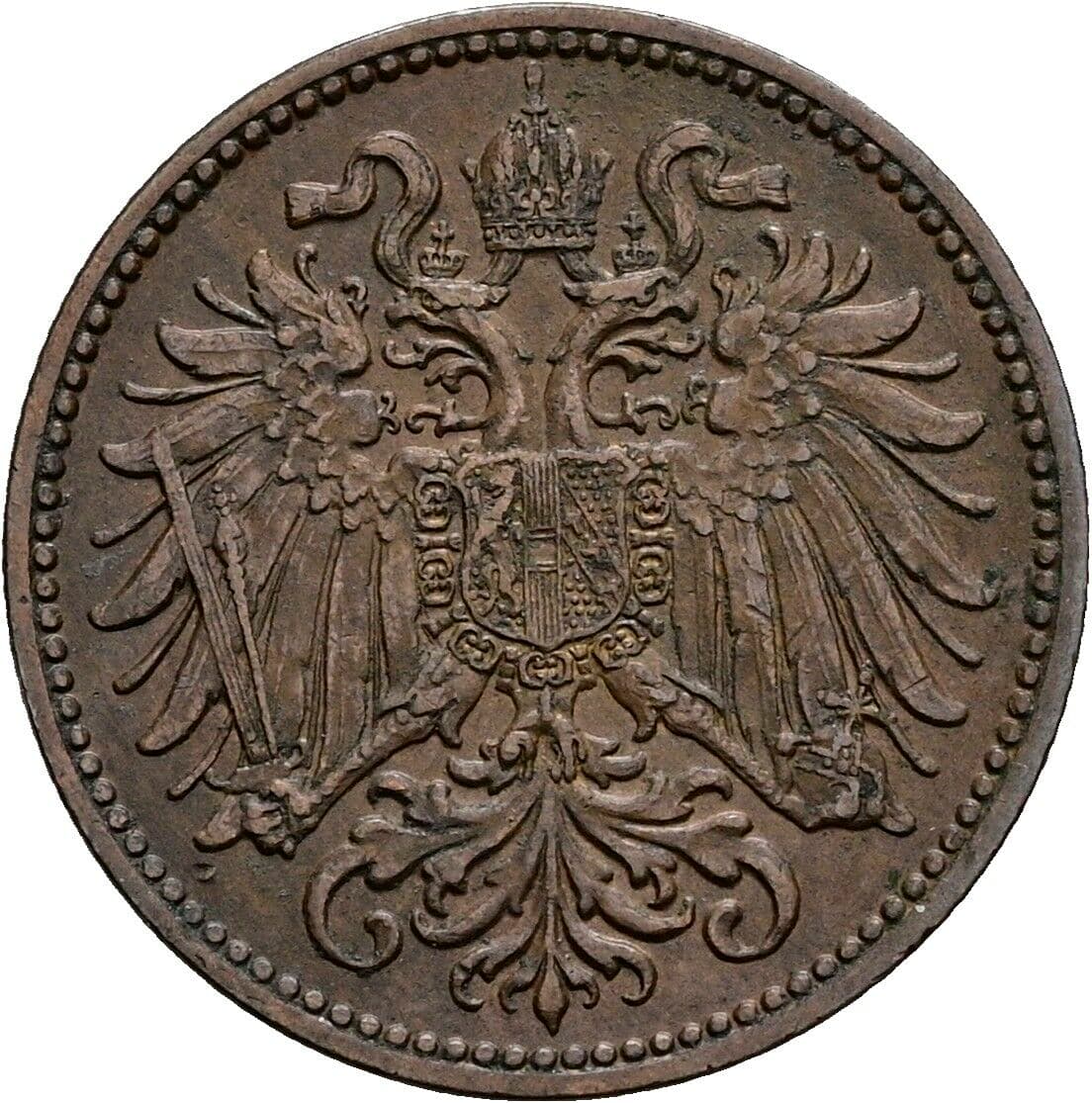 2 Heller Franz Joseph I. 1848-1916 1904 – Rückseite
