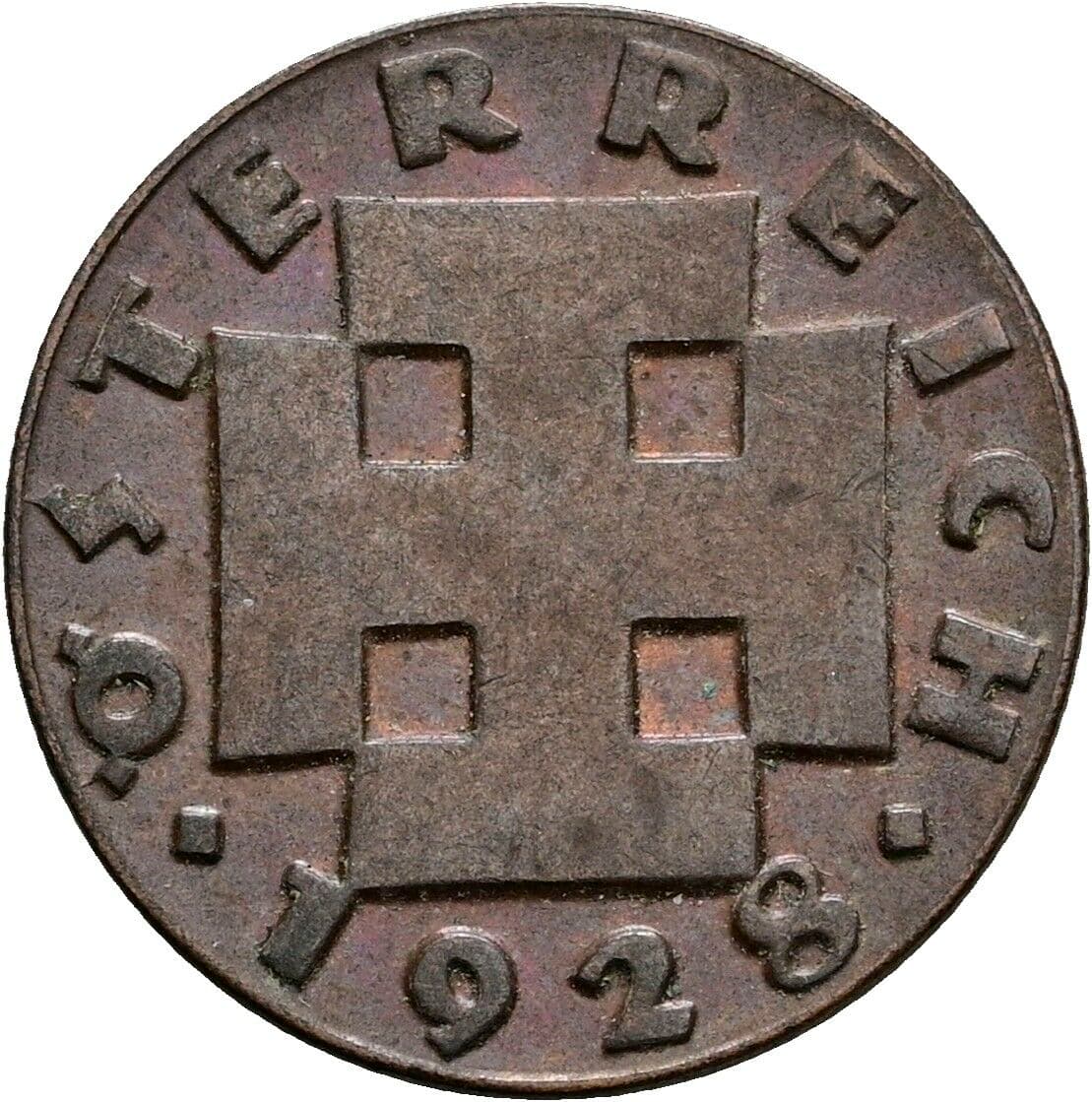 2 Groschen 1928 – Rückseite