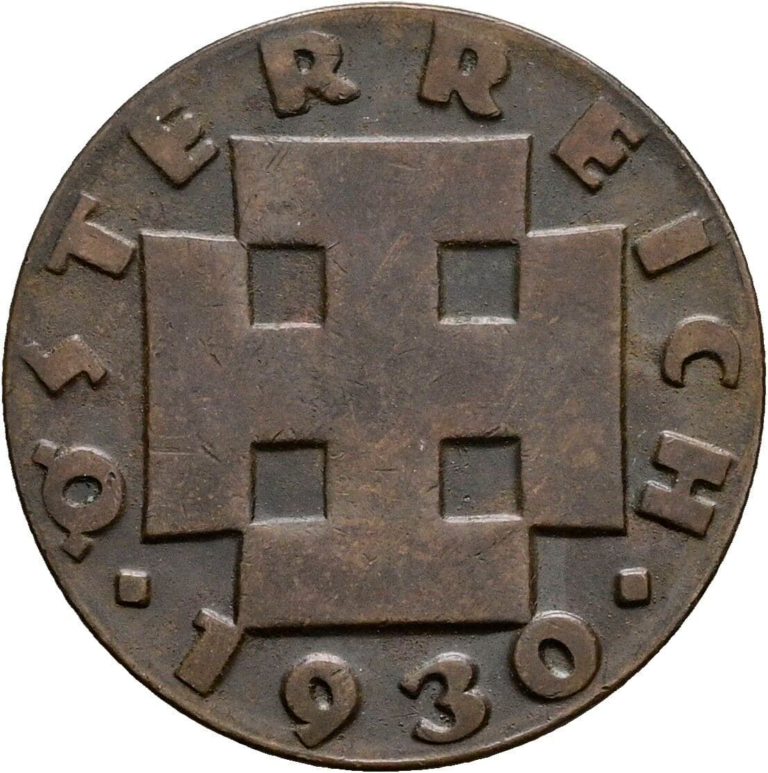 2 Groschen 1930 – Rückseite