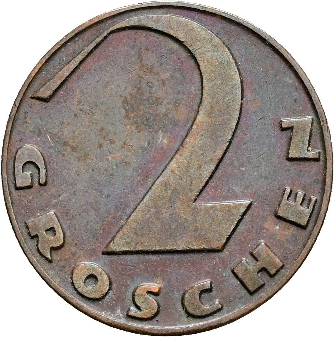 2 Groschen 1927 – Vorderseite
