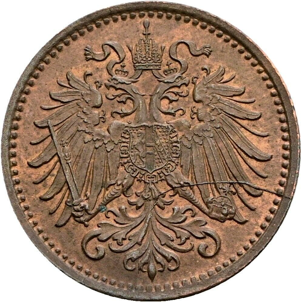 1 Heller Franz Joseph I. 1848-1916 1893 – Rückseite