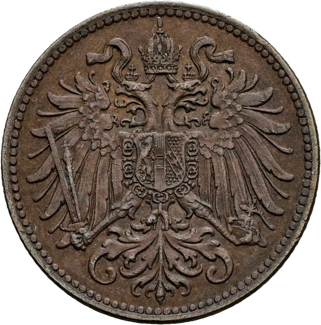 2 Heller Franz Joseph I. 1848-1916 1914 – Rückseite