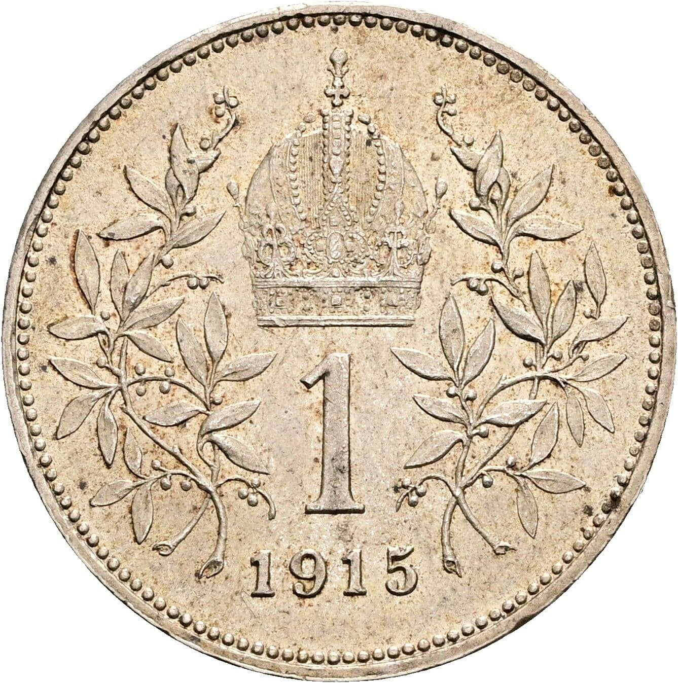 1 Krone Franz Joseph I. 1848-1916 1915 – Rückseite