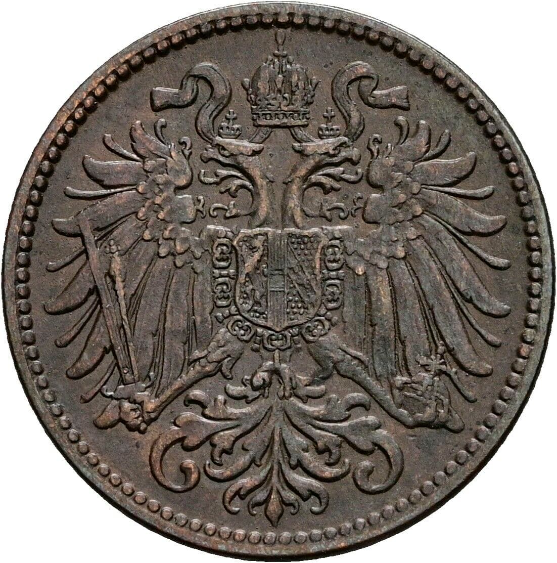 2 Heller Franz Joseph I. 1848-1916 1897 – Rückseite