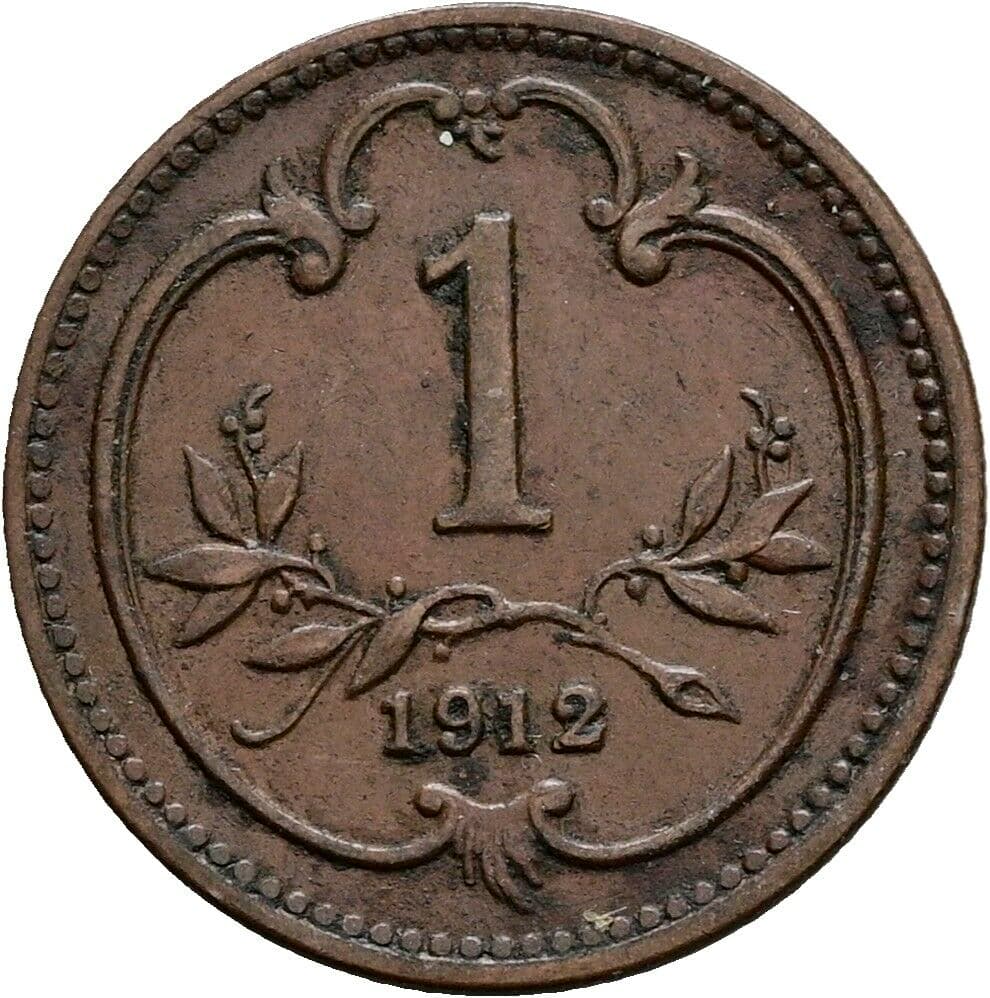 1 Heller Franz Joseph I. 1848-1916 1912 – Vorderseite