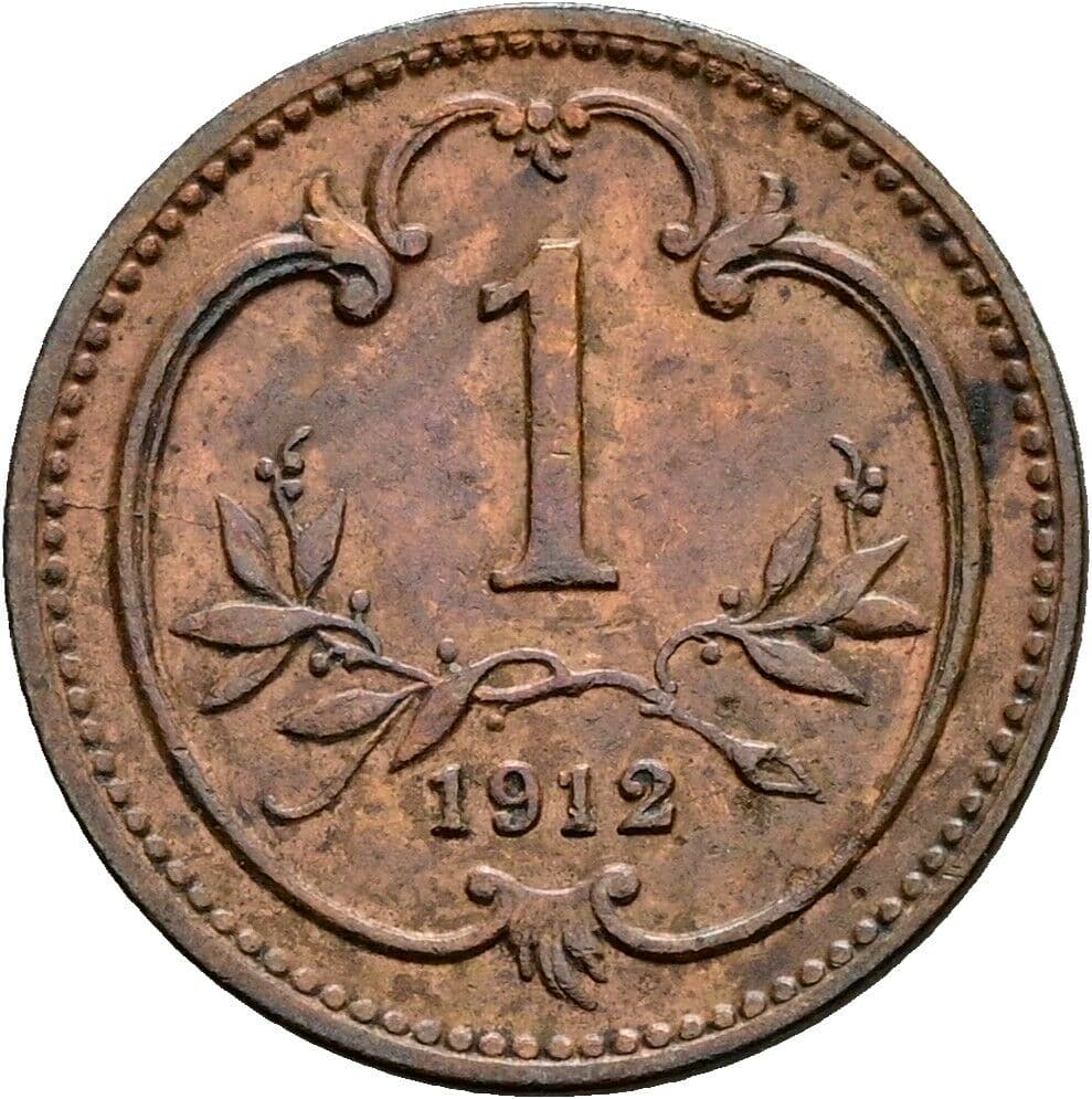 1 Heller Franz Joseph I. 1848-1916 1912 – Vorderseite
