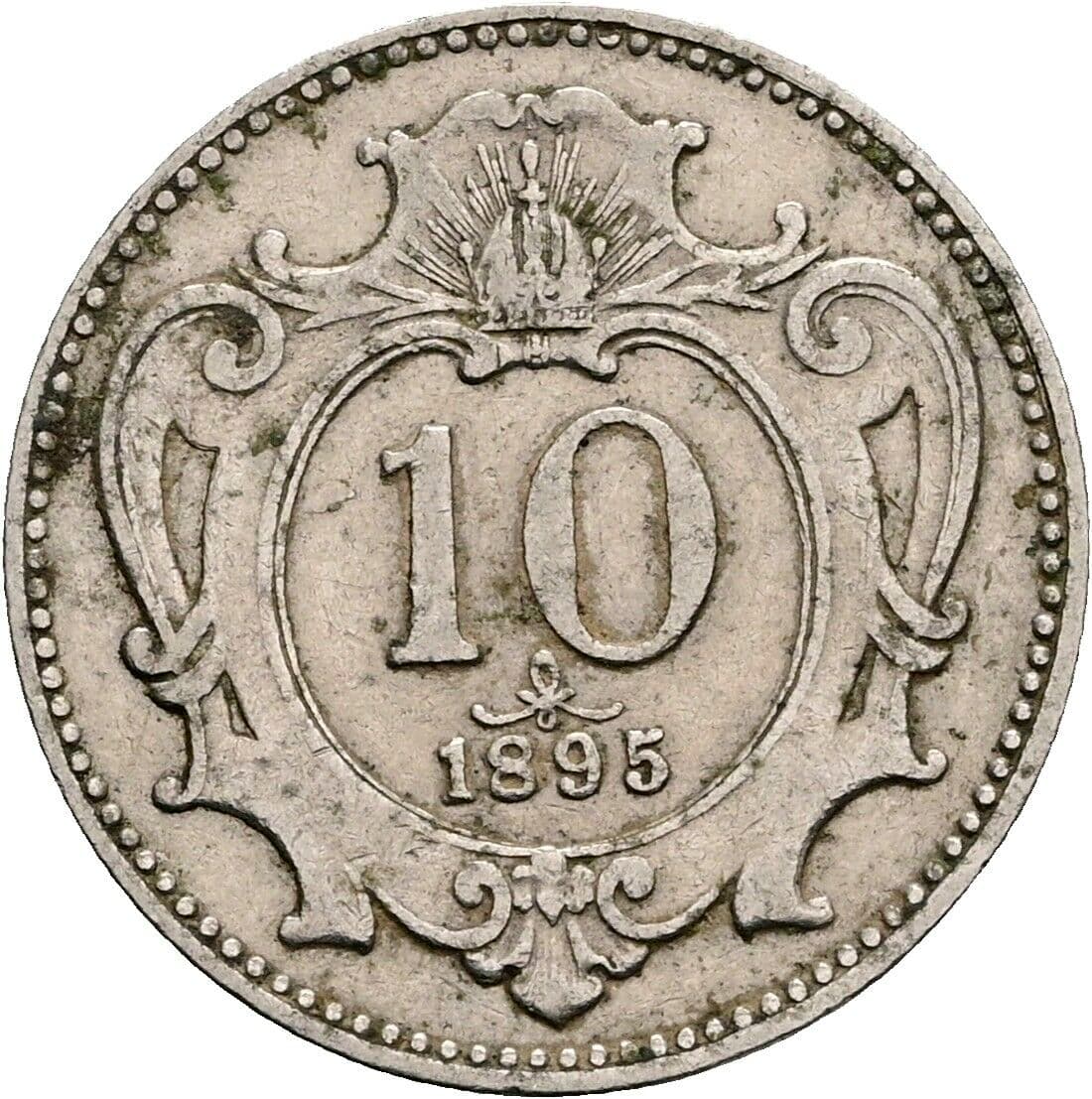 10 Heller Franz Joseph I. 1848-1916 1895 – Vorderseite