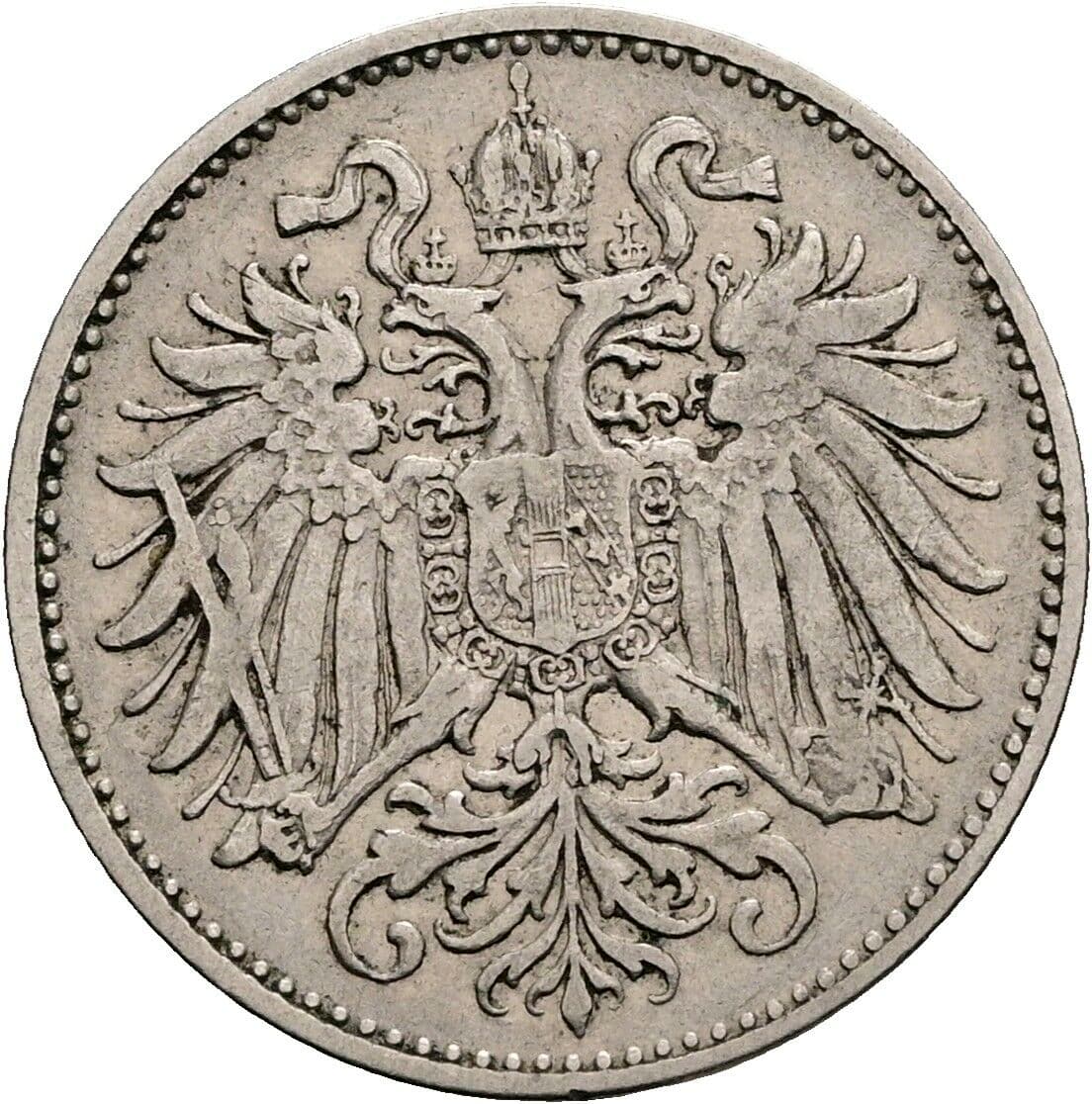 10 Heller Franz Joseph I. 1848-1916 1894 – Rückseite