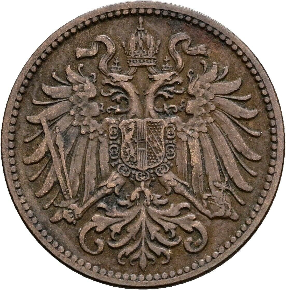 2 Heller Franz Joseph I. 1848-1916 1907 – Rückseite