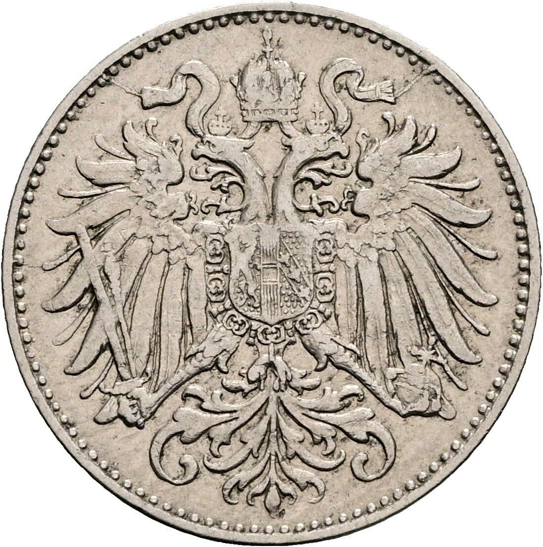 10 Heller Franz Joseph I. 1848-1916 1895 – Rückseite