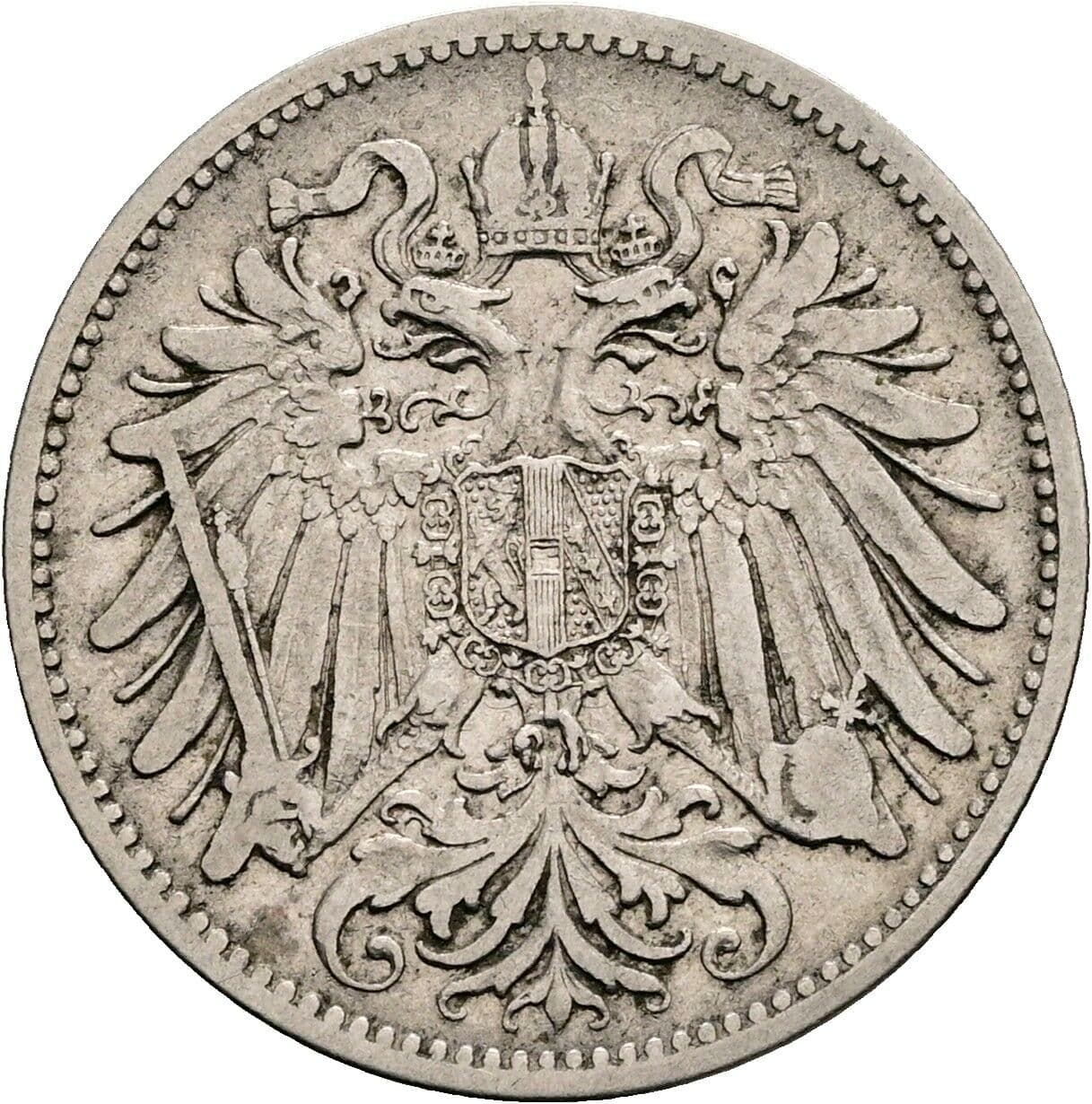 20 Heller Franz Joseph I. 1848-1916 1895 – Rückseite