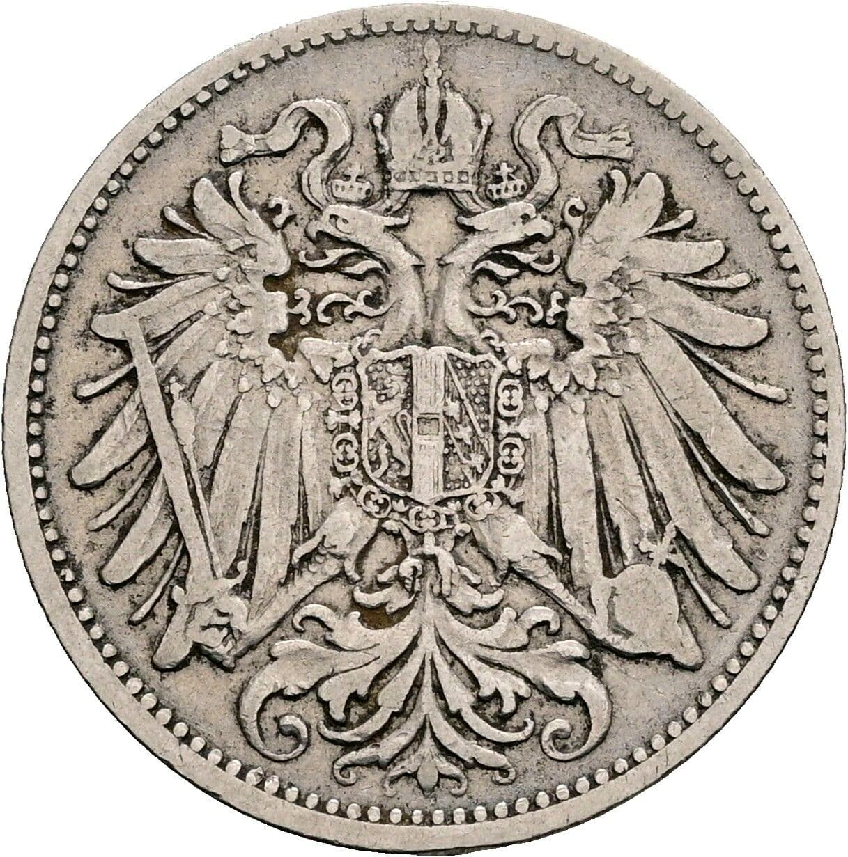 20 Heller Franz Joseph I. 1848-1916 1893 – Rückseite