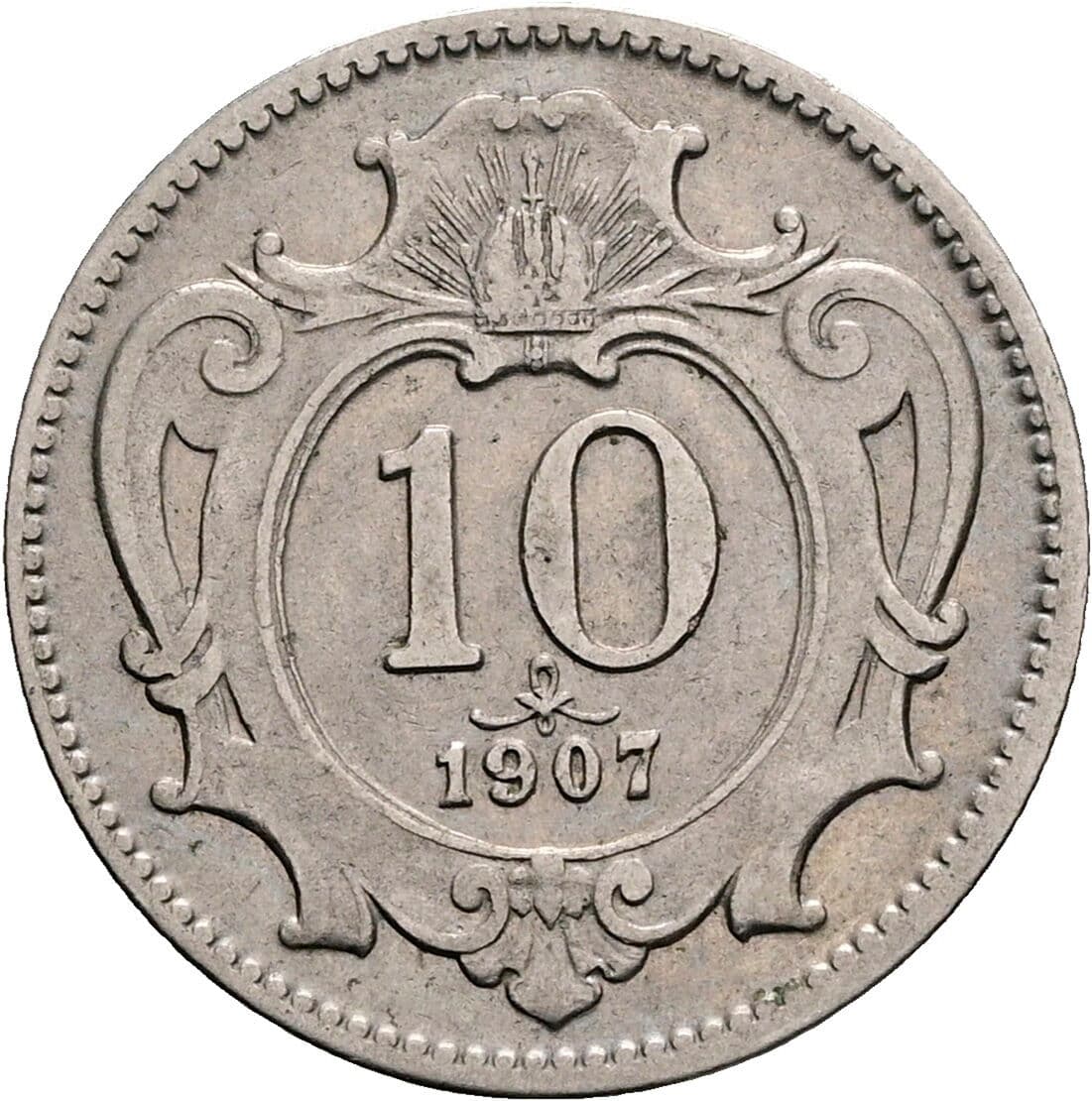 10 Heller Franz Joseph I. 1848-1916 1907 – Vorderseite