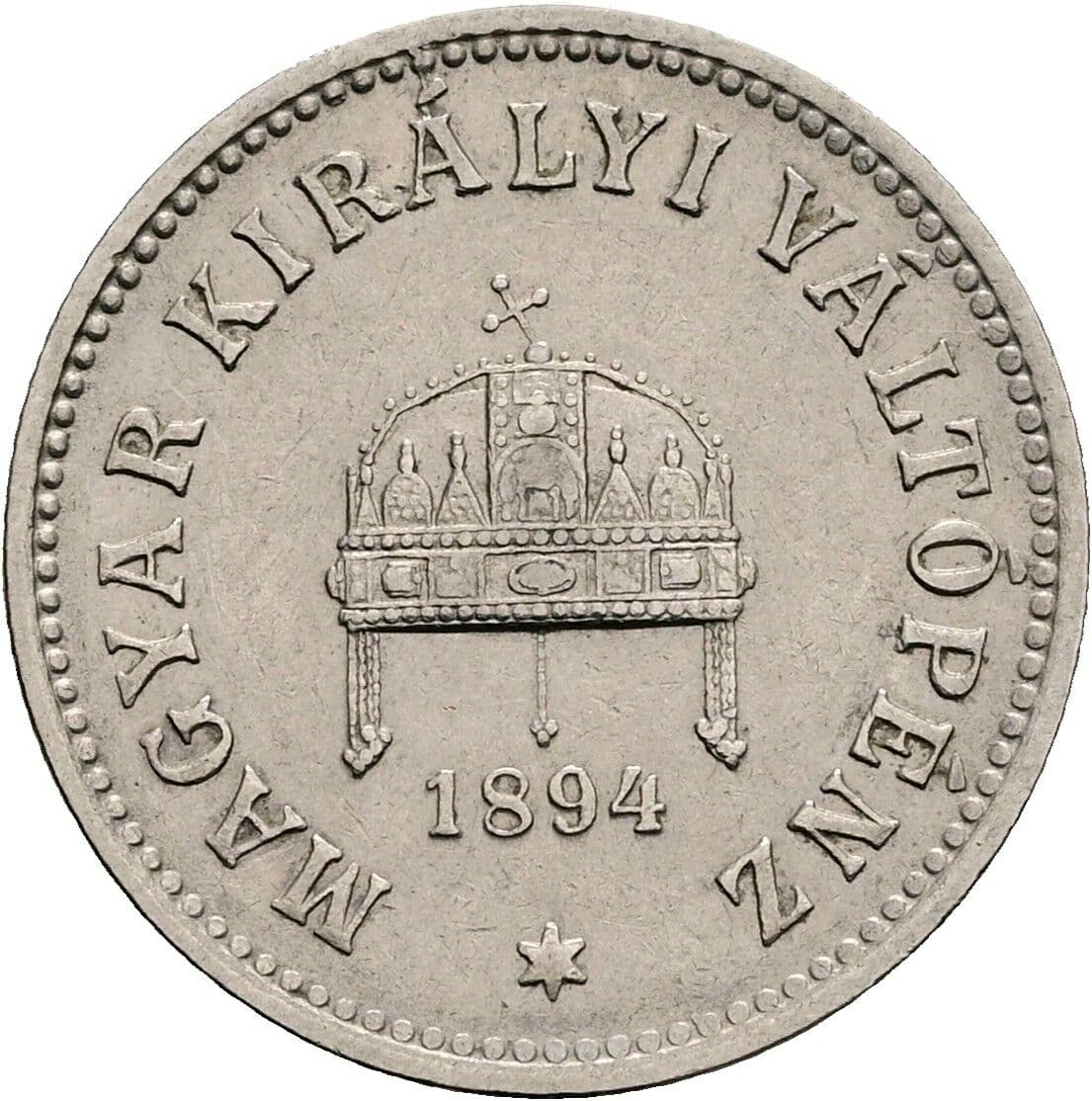 10 Filler Franz Joseph I. 1848-1916 1894 KB, Kremnitz – Rückseite