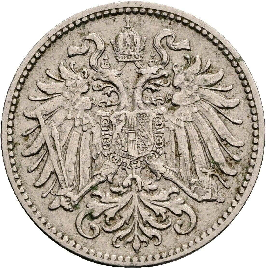 10 Heller Franz Joseph I. 1848-1916 1909 – Rückseite