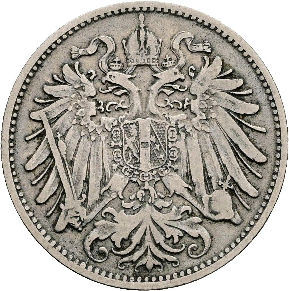 20 Heller Franz Joseph I. 1848-1916 1893 – Rückseite