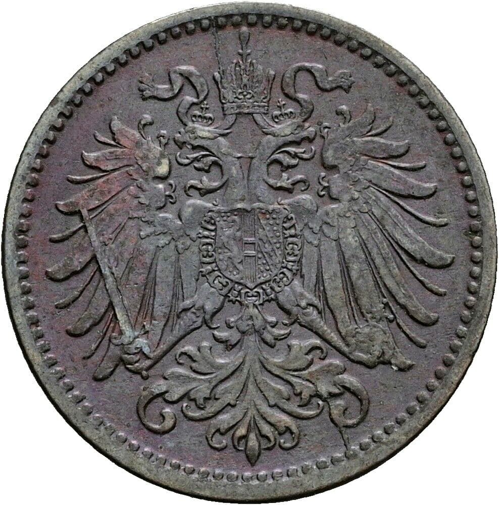 1 Heller Franz Joseph I. 1848-1916 1901 – Rückseite