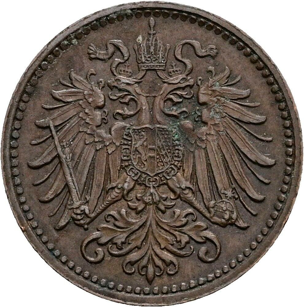 1 Heller Franz Joseph I. 1848-1916 1910 – Rückseite