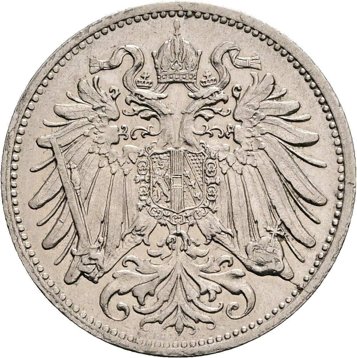 20 Heller Franz Joseph I. 1848-1916 1911 – Rückseite