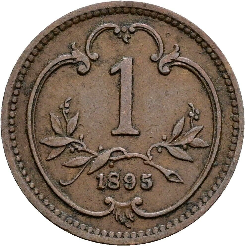 1 Heller Franz Joseph I. 1848-1916 1895 – Vorderseite