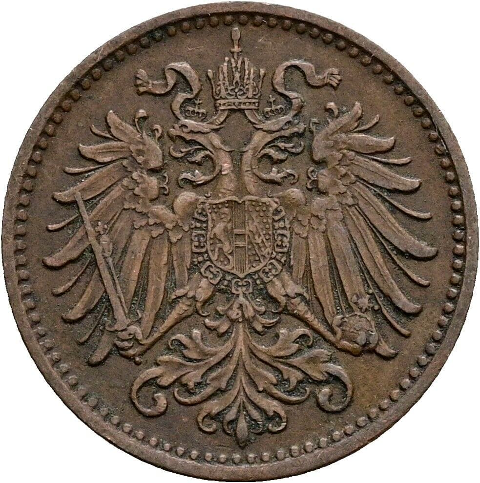 1 Heller Franz Joseph I. 1848-1916 1897 – Rückseite