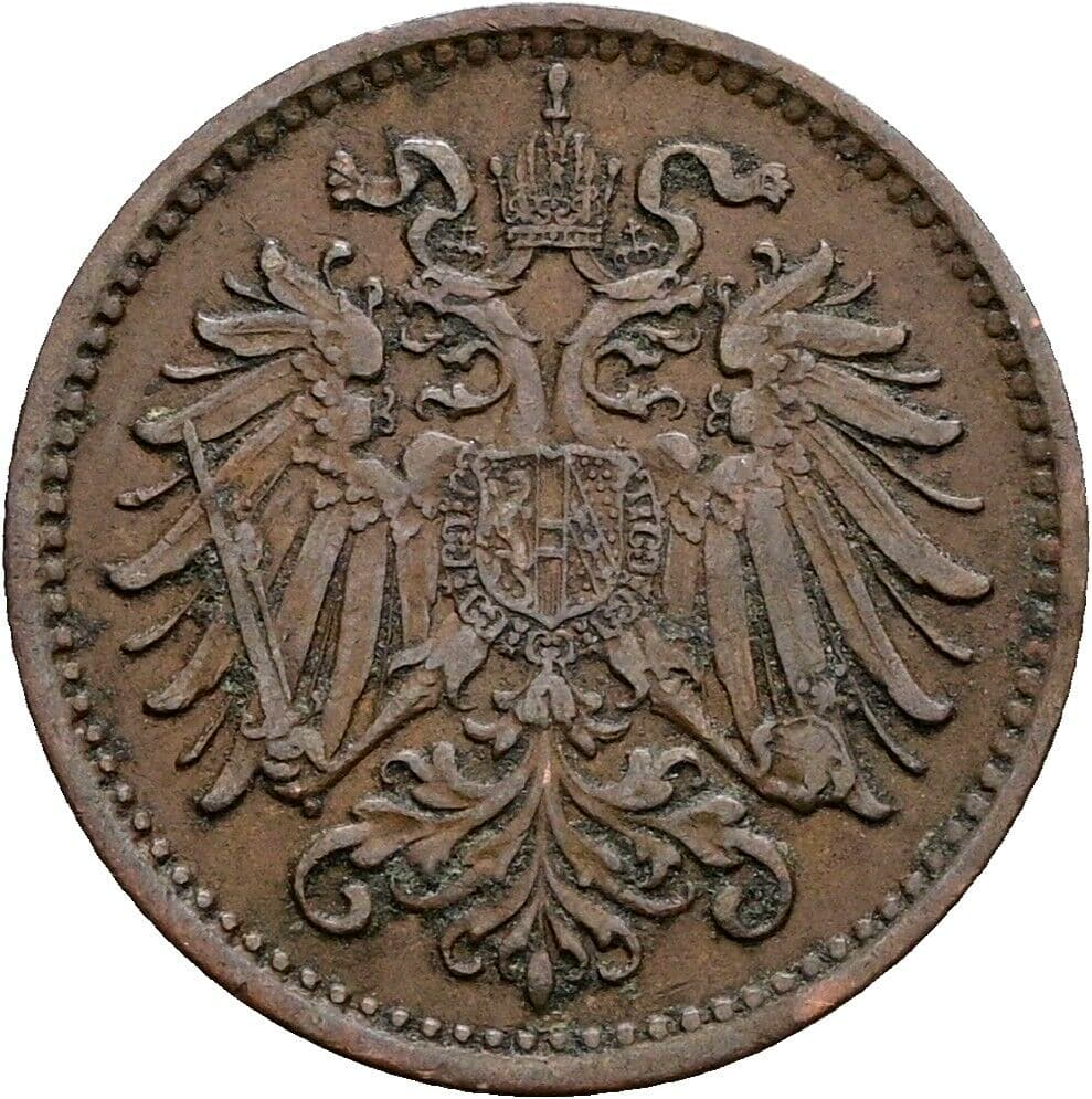 1 Heller Franz Joseph I. 1848-1916 1895 – Rückseite