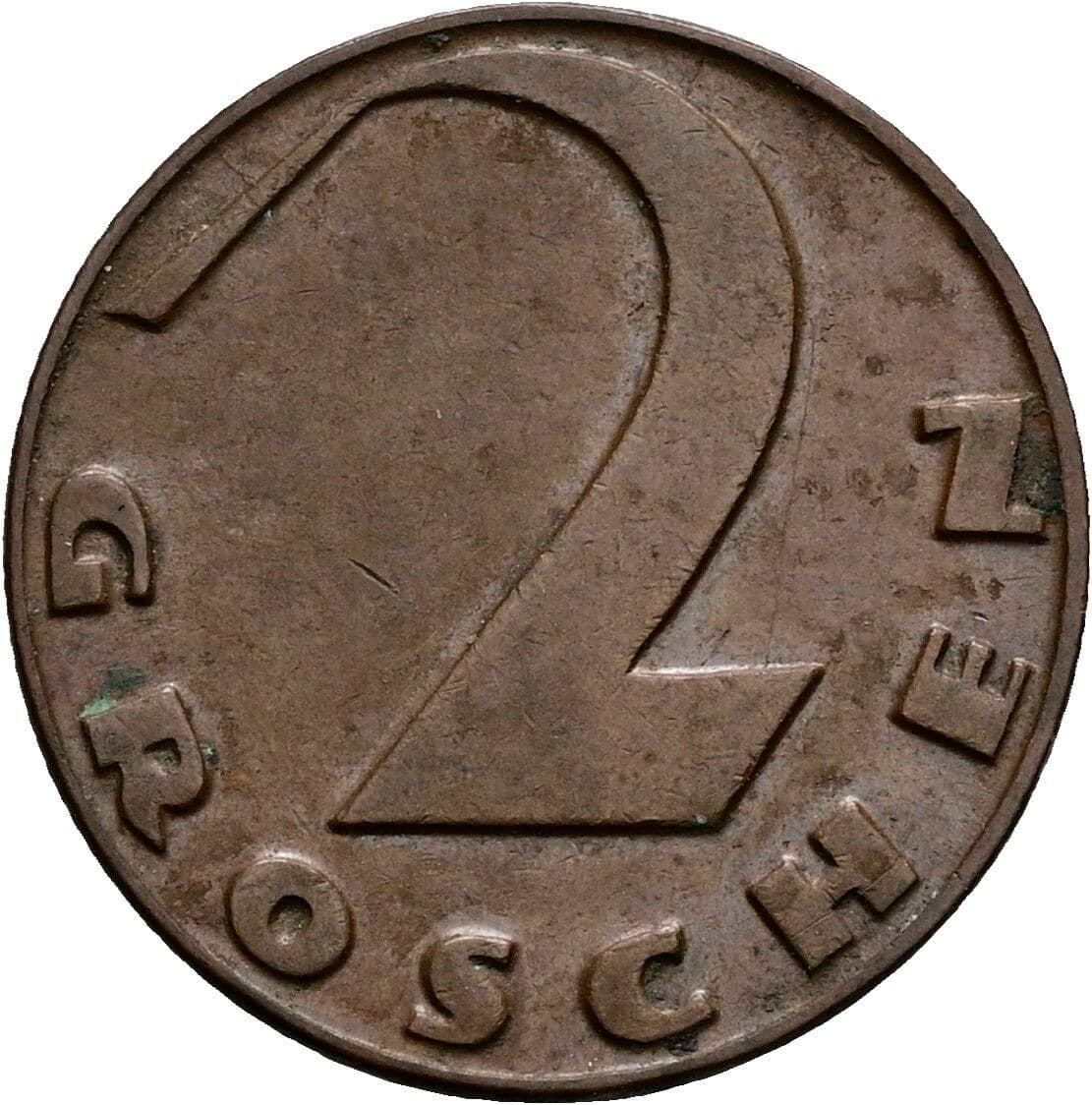 2 Groschen 1927 – Vorderseite