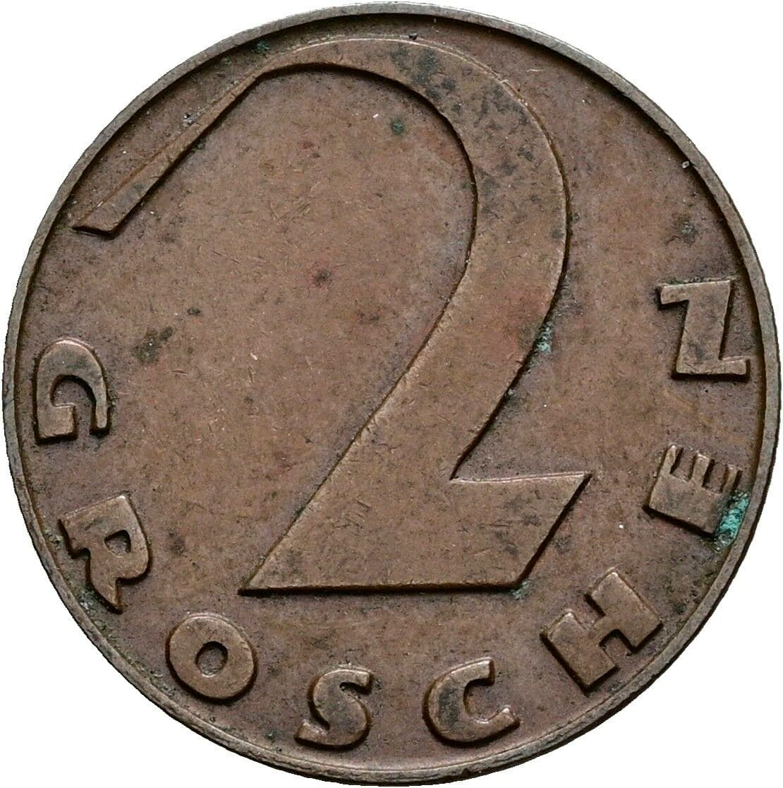 2 Groschen 1927 – Vorderseite