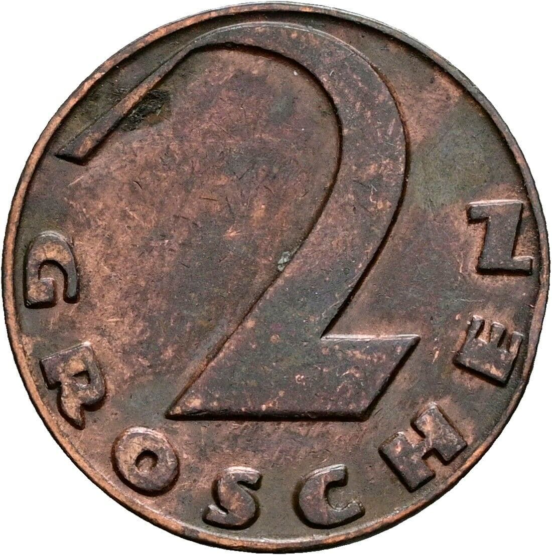 2 Groschen 1927 – Vorderseite