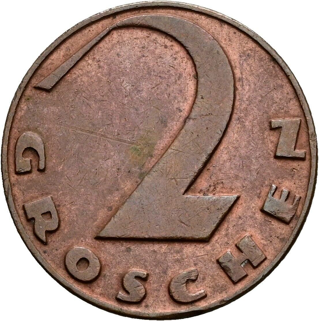 2 Groschen 1925 – Vorderseite