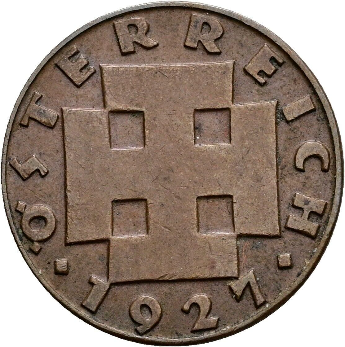 2 Groschen 1927 – Rückseite