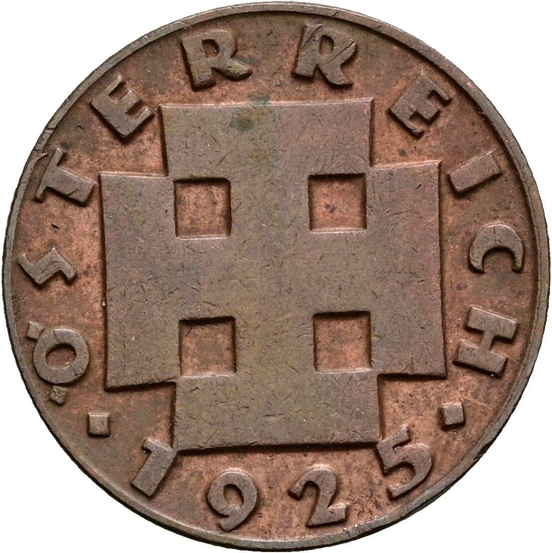 2 Groschen 1925 – Rückseite