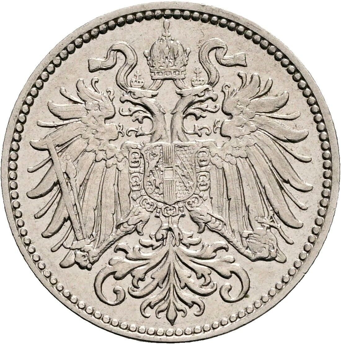 10 Heller Franz Joseph I. 1848-1916 1895 – Rückseite