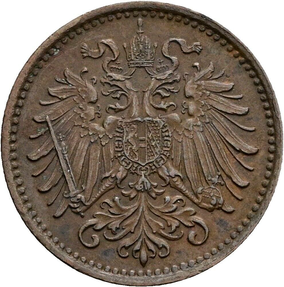 1 Heller Franz Joseph I. 1848-1916 1894 – Rückseite
