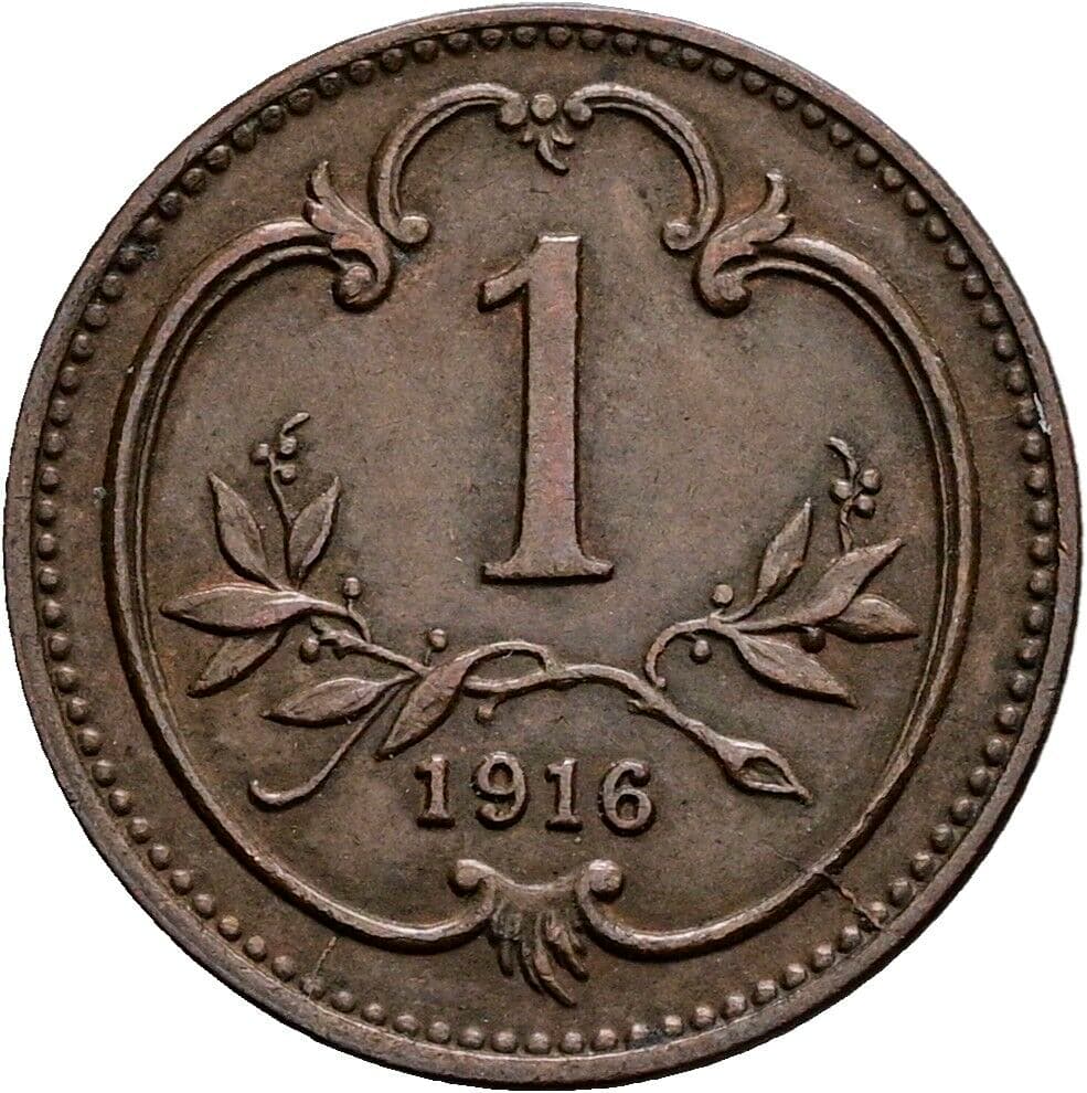 1 Heller Franz Joseph I. 1848-1916 1916 – Vorderseite
