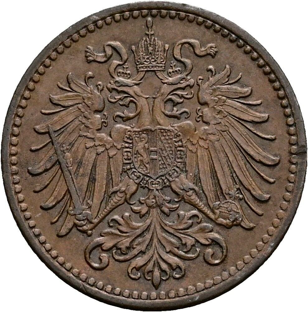 1 Heller Franz Joseph I. 1848-1916 1901 – Rückseite