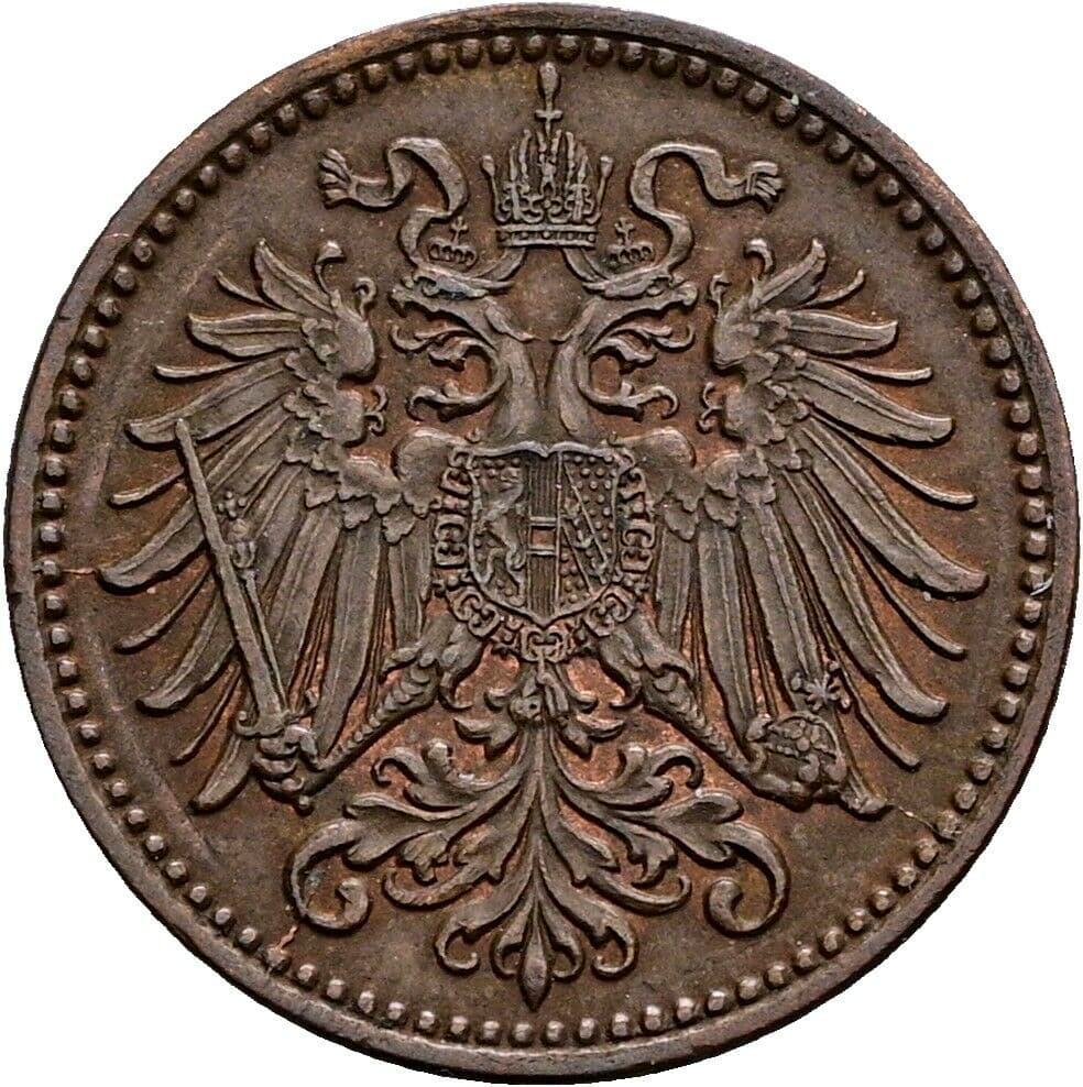 1 Heller Franz Joseph I. 1848-1916 1916 – Rückseite
