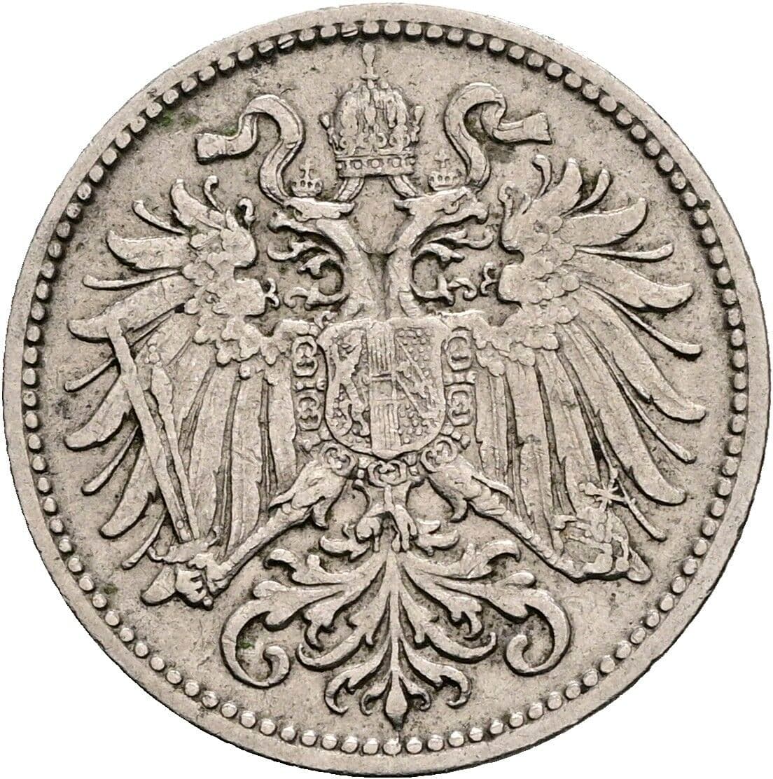 10 Heller Franz Joseph I. 1848-1916 1907 – Rückseite