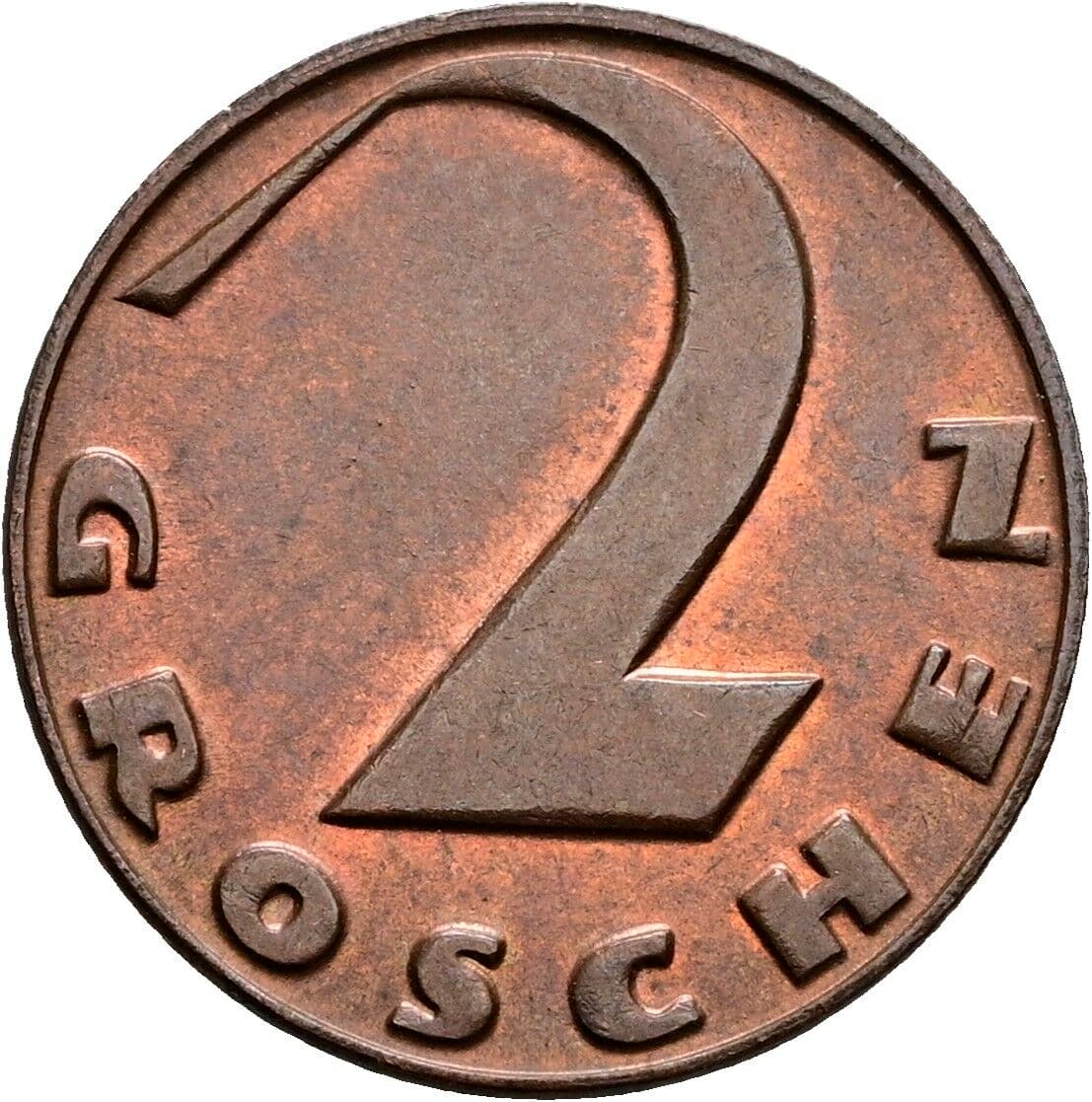 2 Groschen 1925 – Vorderseite