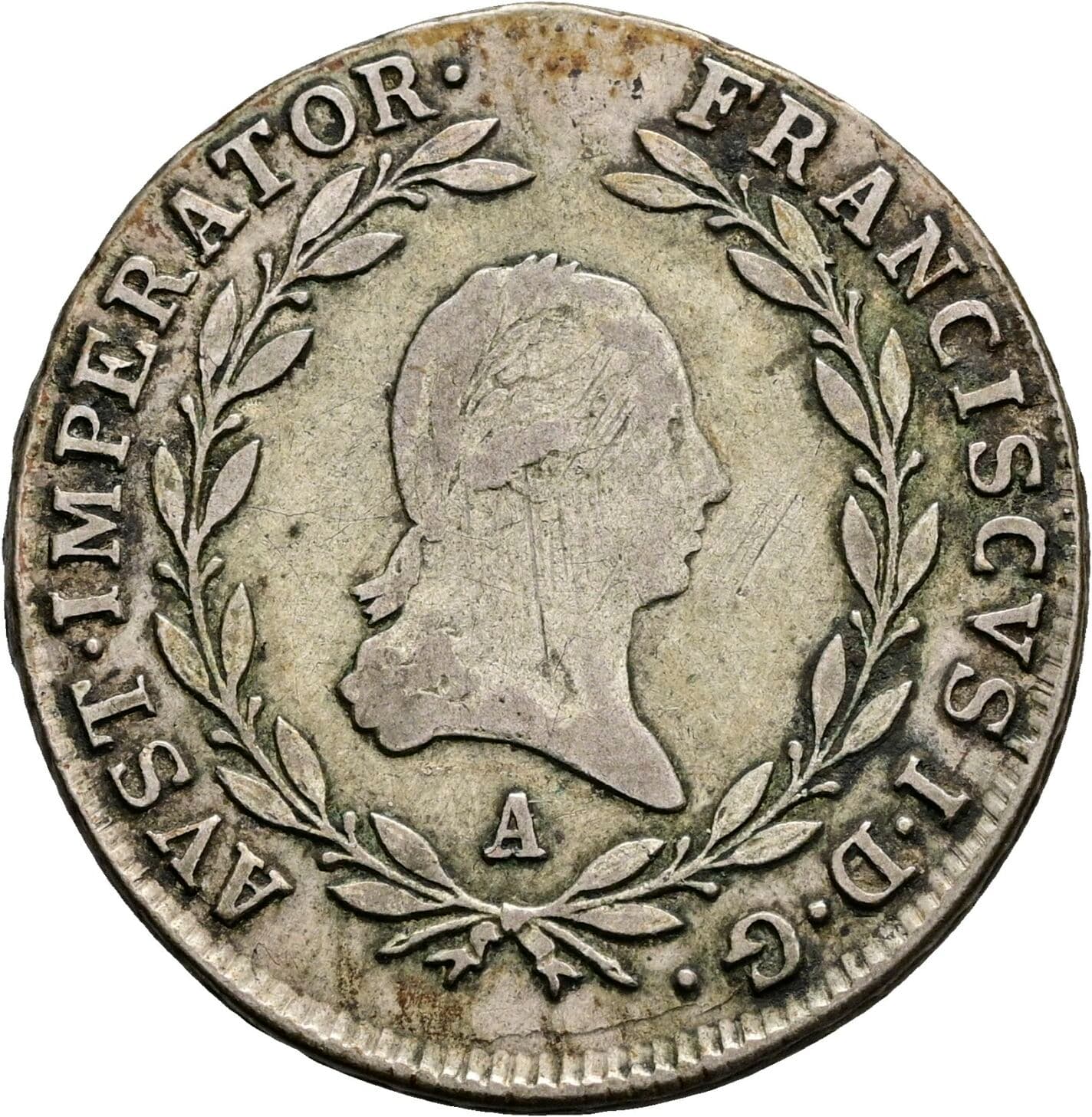 20 Kreuzer Franz II.(I.) 1792-1835 1809 A, Wien – Vorderseite