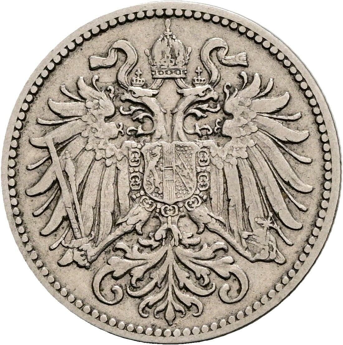 10 Heller Franz Joseph I. 1848-1916 1895 – Rückseite