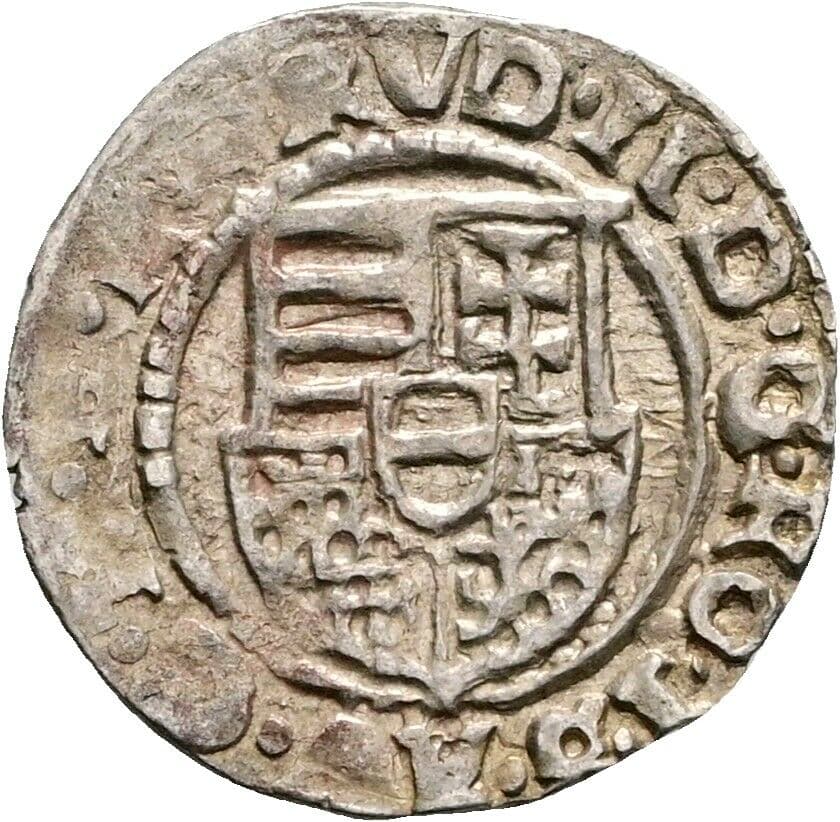 Denar Rudolph II. 1576-1608 1607 KB, Kremnitz – Rückseite