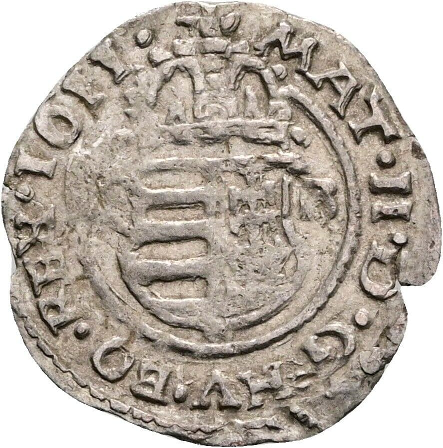 Denar Matthias II. 1608-1619 1611 KB, Kremnitz – Rückseite