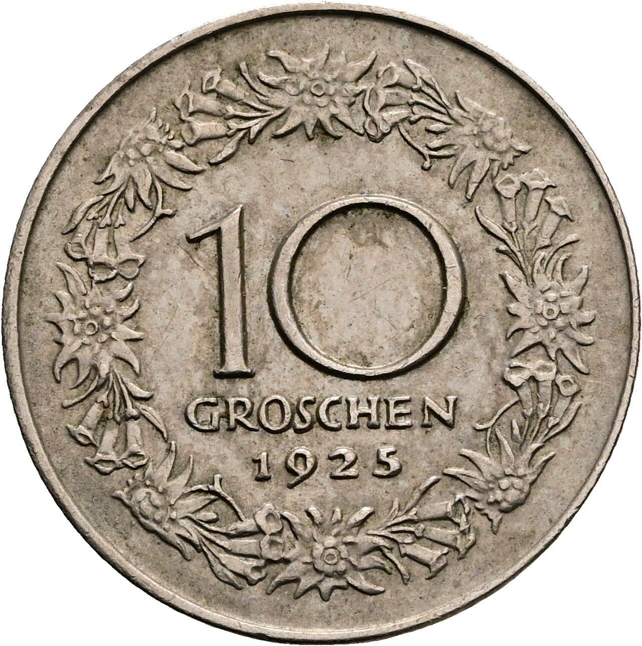 10 Groschen 1925 – Rückseite